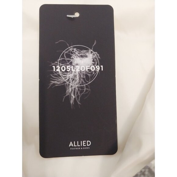 New Land's End Down Feather Puffer Vest Fair Isle Snowflake Gray/White Sz XL/T - - Picture 5 of 10